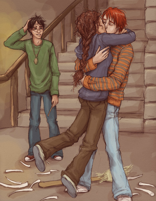 buttermelow:  #29 | Your favorite Ron/Hermione book moment “There was a clatter