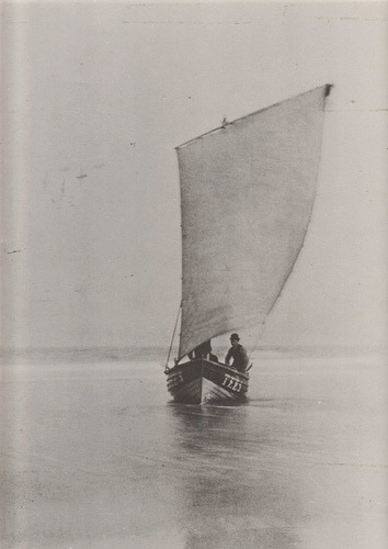 A Coble under Sail (by Museum of Hartlepool)