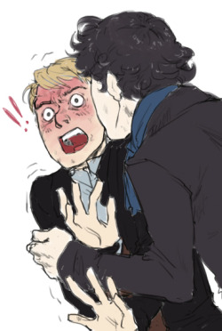 &ldquo;sherlock wtf ur doin?!??!&rdquo; &ldquo;as i expected. i can easily fit your whole ear in my mouth, john.&rdquo; &ldquo;omgwat&rdquo;