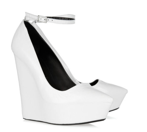 Theyskens Theory Patent Leather Wedges