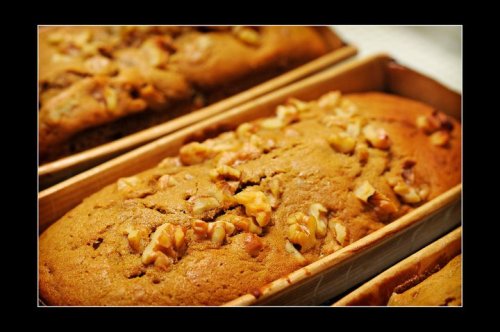 Mini loaf Banana Bread with walnuts