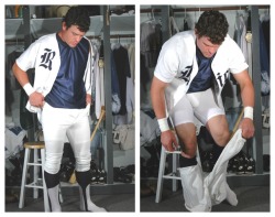 Stevanm:  Baseball Player Undressing 2 Love Those Stirrups! 