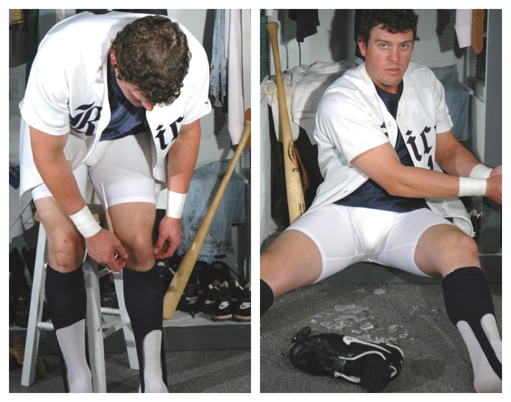 stevanm:  Baseball player undressing 2 Love those stirrups! 