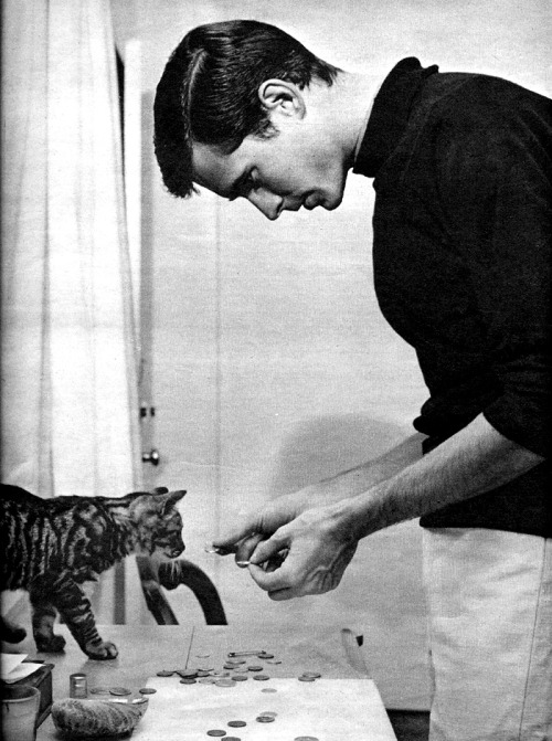 jewahl: Anthony Perkins at home, 1960.