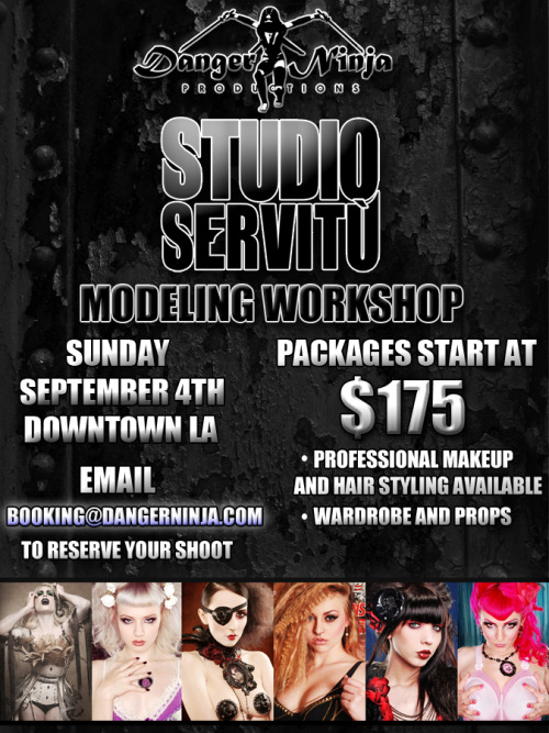 HEY L.A. - YOU’D BETTER GET ON THIS - I’ll be in attendance assisting with MU at this workshop, just so long as there’s enough of you signed up :D modelmayhem.com/theresamarieMUA dangerninja:  LOS ANGELES MODELS!  SEPTEMBER 4TH! I’m