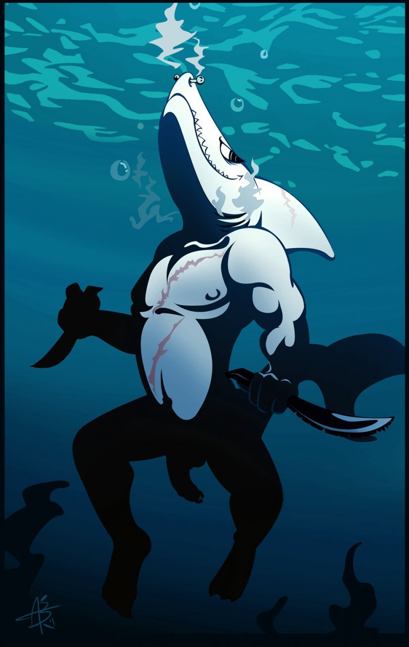&ldquo;A Shark with Knives&rdquo; by LoafThe best thing about Shark Week