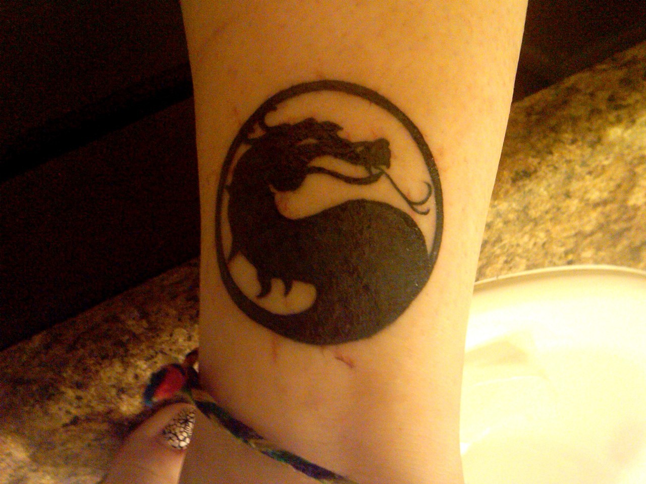 Tattoo uploaded by Amoy Amonte  Mortal Kombat lower arm wrist tattoo   Tattoodo