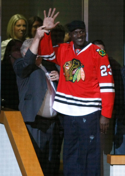 Rappers wearing hockey jerseys