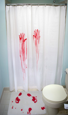 kitschyliving:  Horror Movie Shower Curtain