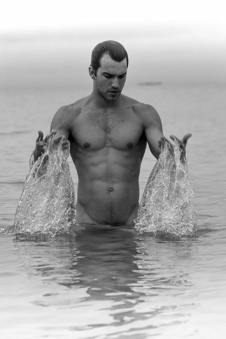 Splish, splash …  [ #gayporn #gay #porn #swimming #naked ]