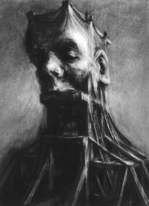 fer1972:  Scaffolding Head by Paul Rumsey 