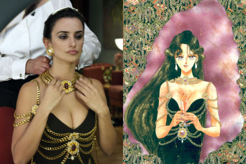 nicolenamias: Penelope Cruz (Broken Embraces)/ Princess Pluto (Sailor Moon) The dress is a Karl Lag