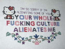 I need this. With Hello Kitty. Right now. I should refine my ability to cross stitch.