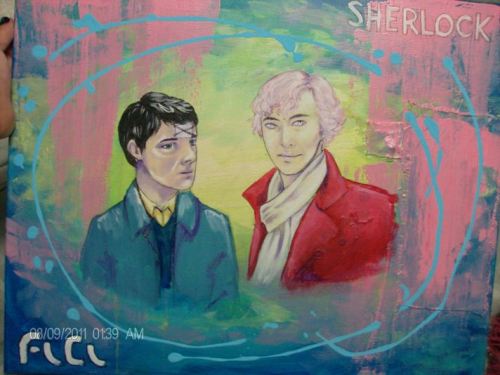 mypetrockbites:  So… FLCL!Sherlock? :] … Haruko!Sherlock Naota!John Mamimi!Sara Amarao!Mycroft … is all i can figure at this point 