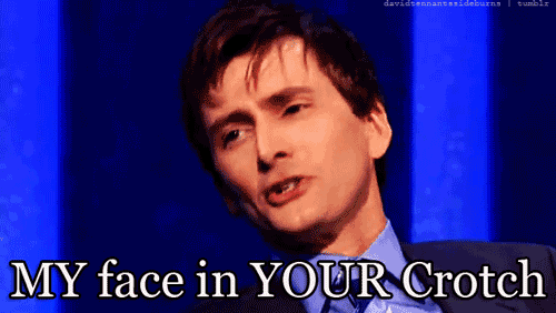 David Tennant sexual frustration GIF post. 