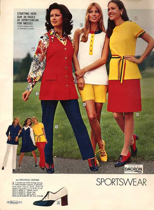 Super Seventies — Sportswear for Sears, 1970s.