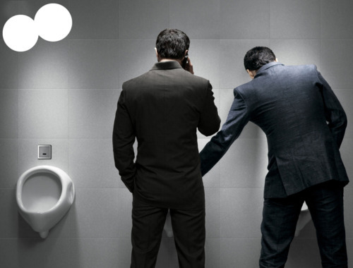 suitedsubmissive:  I’d always hated using a urinal at the office, or anywhere else for that ma
