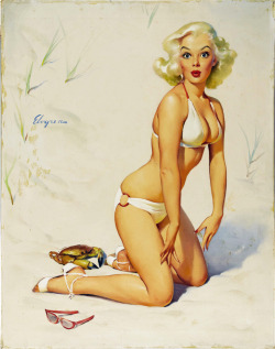 Vintagegal:  “Claws For Alarm” By Gil Elvgren 1958 