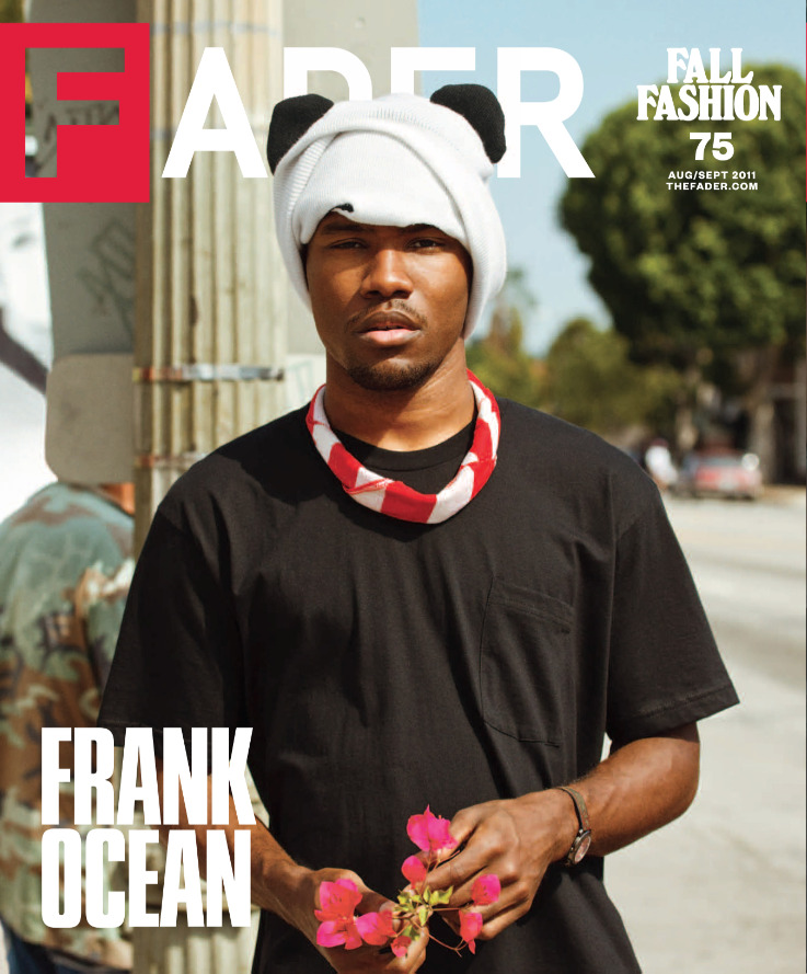 frankocean:  first cover. thanks Fader.  