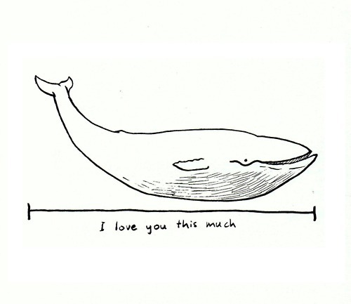 mroutside:  that’s an awfully small whale :c  or very, very big letters.