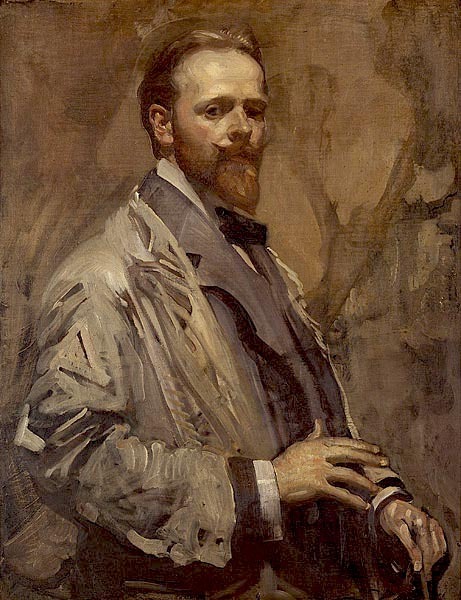 antonio-m:  George W. Lambert (self-portrait)(1873-1930) Australian 
