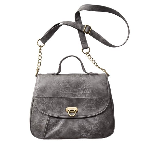 MOSSIMO top handle flap handbag with fliplock