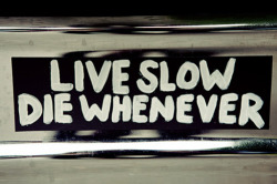 Live Slow, Die Whenever