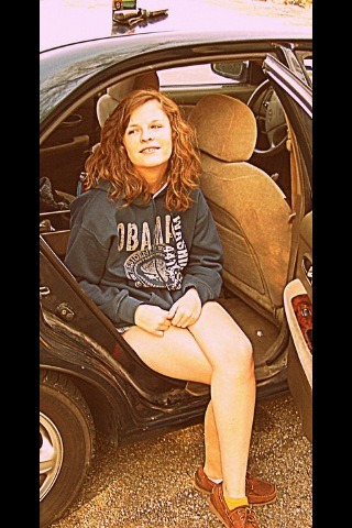 growingupward:  Old-ish(: my hurr look red