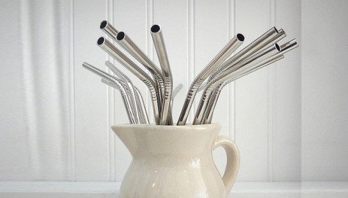 The Goods: Stainless steel straws ($18/6)
The Good: Made by Williamsburg’s Brook Farm General Store, the straws are for sale on SHFT, a site featuring ‘curated’ shopping, video series and resources for eco-conscious consumers. So, kind of like...