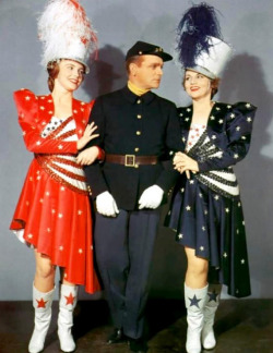 thefilmcanister:  A rare color costume test photo of James Cagney in Yankee Doodle Dandy. 