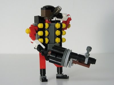 onesky:videogamenostalgia:Team Fortress 2 Recreated in LEGOFlickr user Matt de Lanoy recreated the c