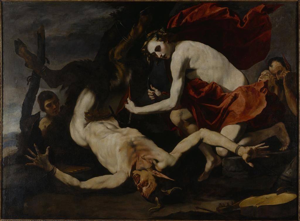 necspenecmetu:  Antonio de Bellis, Apollo Flaying Marsyas, c. 1637-40 