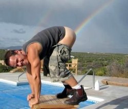 He is so gay that he shits rainbows!