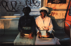 untitled, NY photo by Bruce Davidson; Subway series, 1980