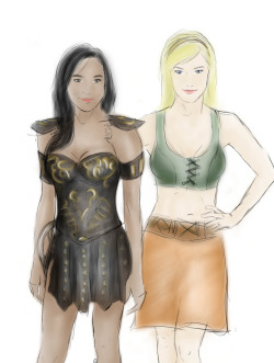 Likeananon:  Xena!Santana Gabrielle!Brittany 