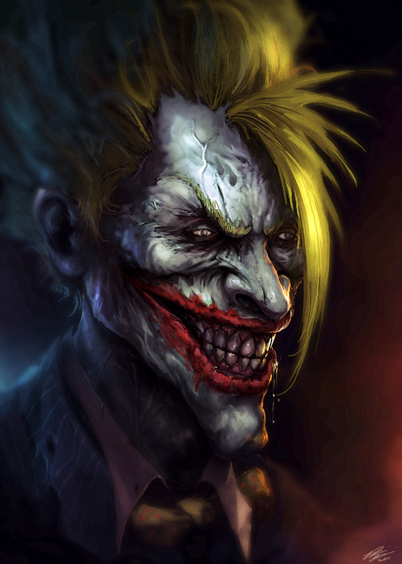 justinrampage:  The devious Joker gets a gruesome redesign in this fan art by Peter