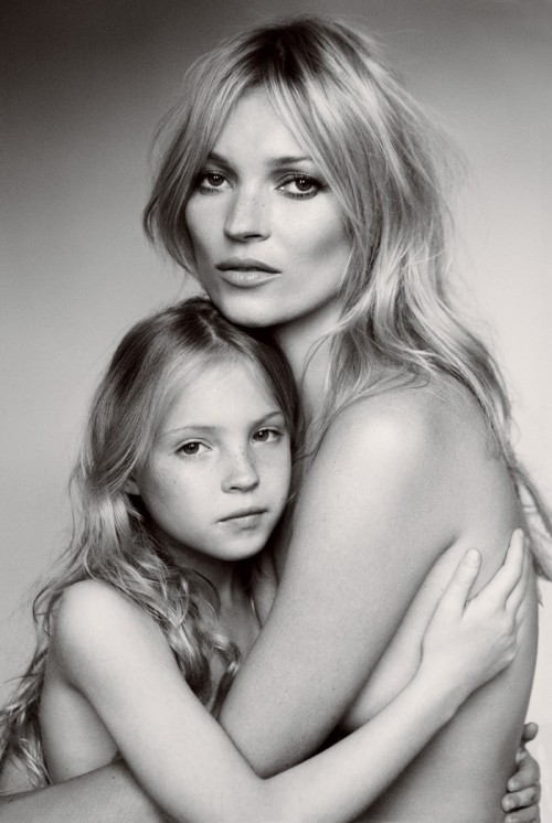 fuckfuckyeahyeah: Kate Moss and her daughter for the September issue of Vogue US shot by Mario Testi