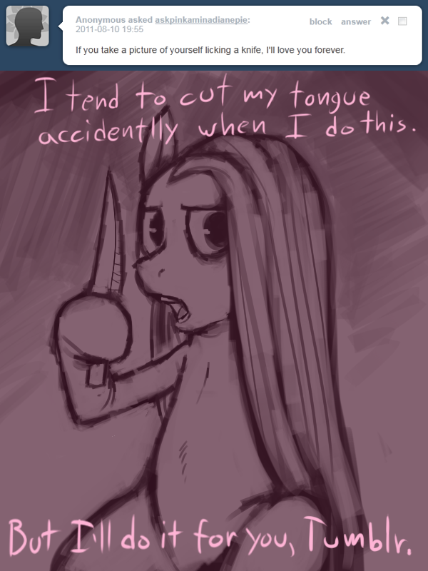 fillydelphia:  Pinkamina Pie &lt;3&lt; knife 