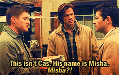 risingxorchid:    #his face when he says misha will literally keep me going in life 