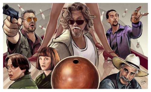 lacarpa: Big Lebowski (alt version) print  by Sam Gilbey 