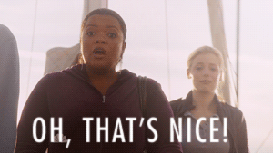 When a little kid draws something for you that is completely unrecognizable and you're