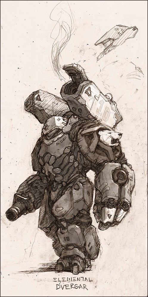 hageatama:  (via Ghost Bear Elemental “Dvergar” by =Tabnir on deviantART) 