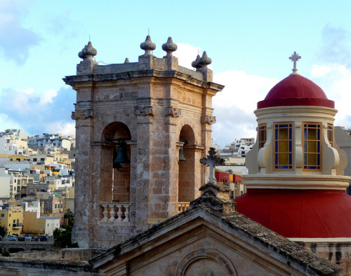 travelingcolors: Mellieha | Malta  galaxydays: View from the Parish Church of Mellieħa by fede_