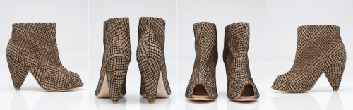 360°view: Vintage inspired lace covered Veronica Lace booties by Plomo ShoesCurrently on sale at Ne