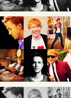 blairenas:  anonymous asked → Tom Felton &amp; Rupert Grint  NOMNOMJIZZJIZZ!!