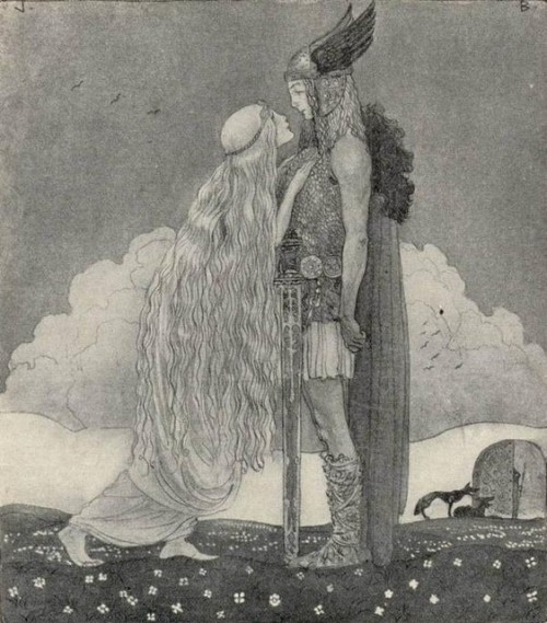 Svipdag and Freya by John Bauer Svipdagr meets his &ldquo;fated bride&rdquo;, Freya, after tricking 