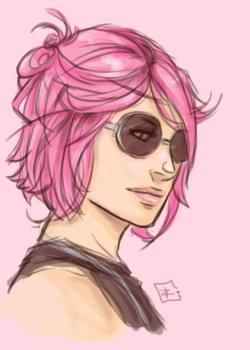 z-tagada:  Pink-head Quinn sketch 