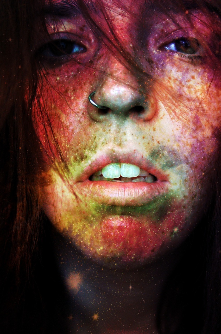 acidicsheep:  I finally gave in a tried that space feature on Picnik. I’ve always