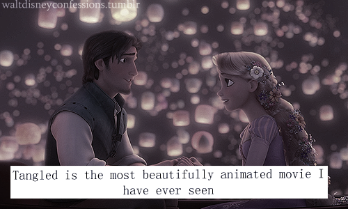 waltdisneyconfessions:‘Tangled is the most beautifully animated movie I have ever seen. ‘