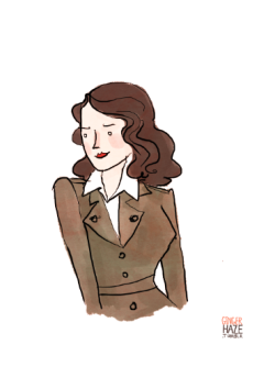 Gingerhaze:  Peggy Was A Very Pretty Dame Lady And She Shot Nazis In A Bomber Jacket